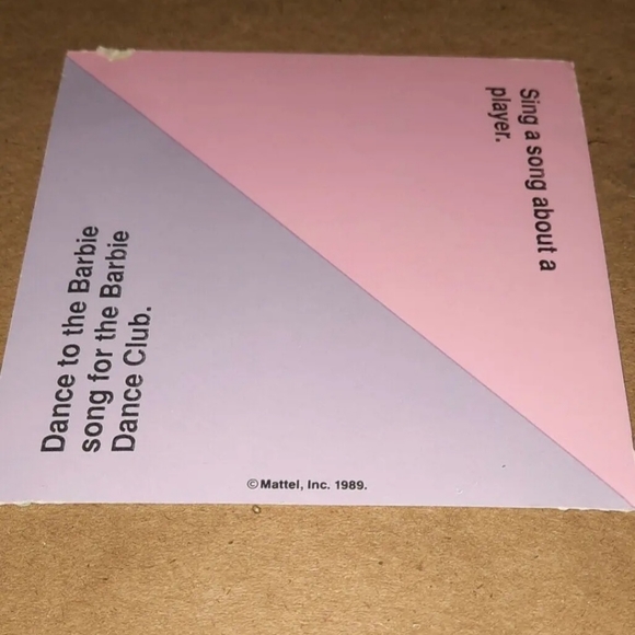 Vintage Barbie Card 1989 Barbie Just Us Girls Game Replacement Piece - Picture 4 of 6